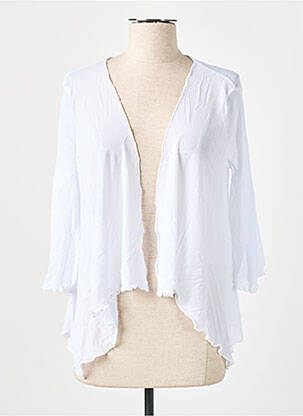 Vestă cu mâneci lungi alb VIRGINIE & MOI femeie