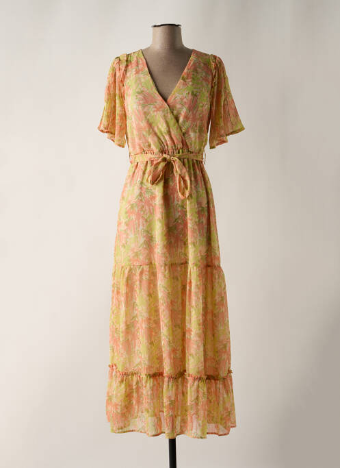 Rochie lungă roz GRACE & MILA femeie