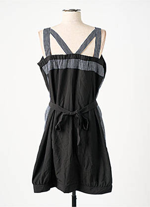 Rochie midi fără mâneci fără mâneci negru L33 femeie