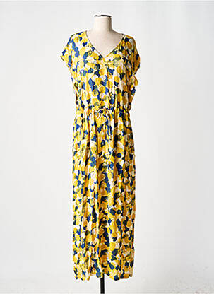 Rochie lungă galben SKFK femeie