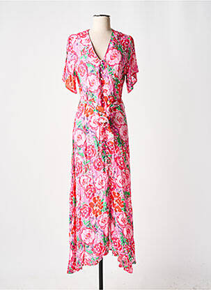 Rochie lungă roz LEO & UGO femeie