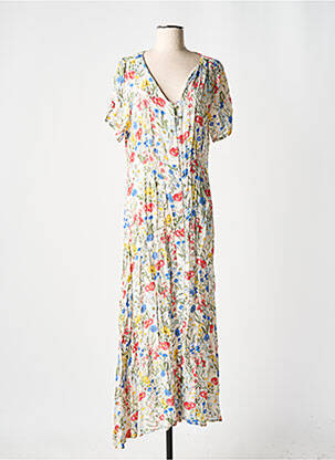 Rochie lungă alb LEO & UGO femeie