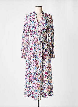 Rochie lungă mâneci lungi mâneci lungi bej TRAMONTANA femeie