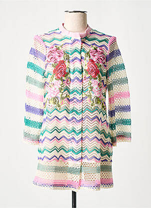 Jachete casual guler rotund roz POUPÉE CHIC BY MERCEDES DE MIGUEL femeie