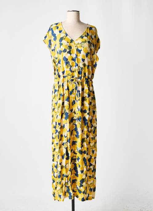 Rochie lungă galben SKFK femeie