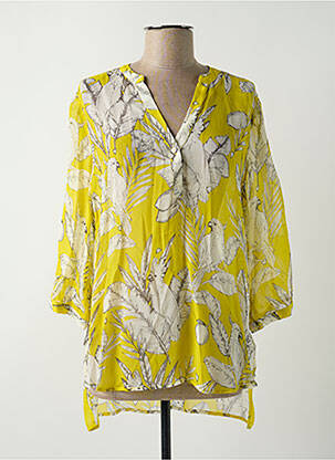 Tunică mâneci lungi galben FROGBOX femeie