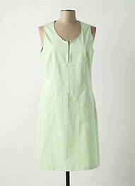Rochie midi fără mâneci fără mâneci verde FRANCE RIVOIRE femme