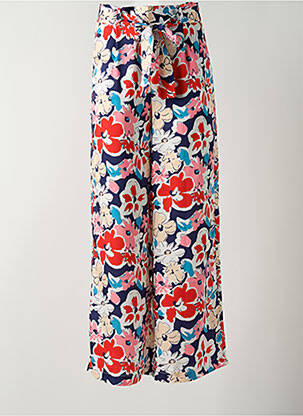 Pantalon larg roșu LEO & UGO femeie