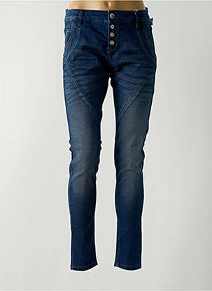 Blugi cu croială slim albastru CREAM femeie