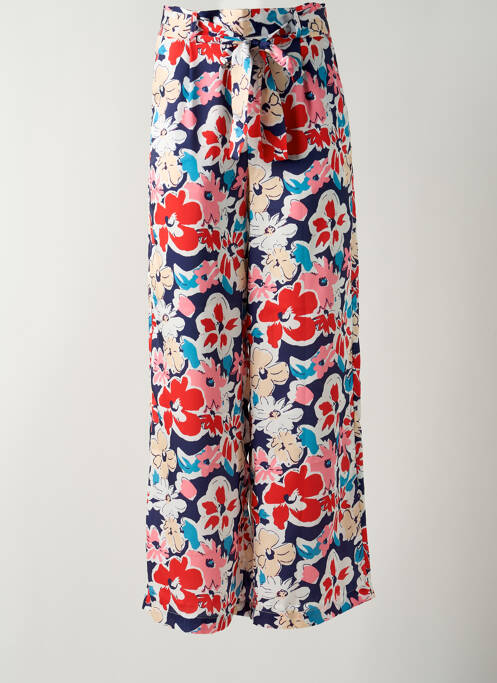 Pantalon larg roșu LEO & UGO femeie