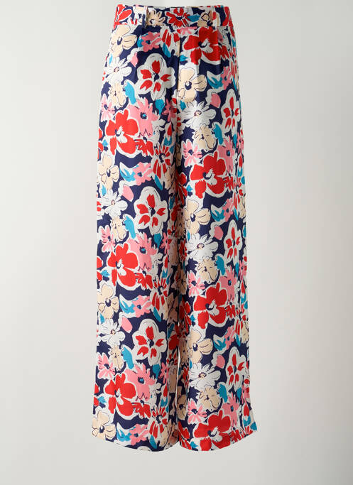 Pantalon larg roșu LEO & UGO femeie