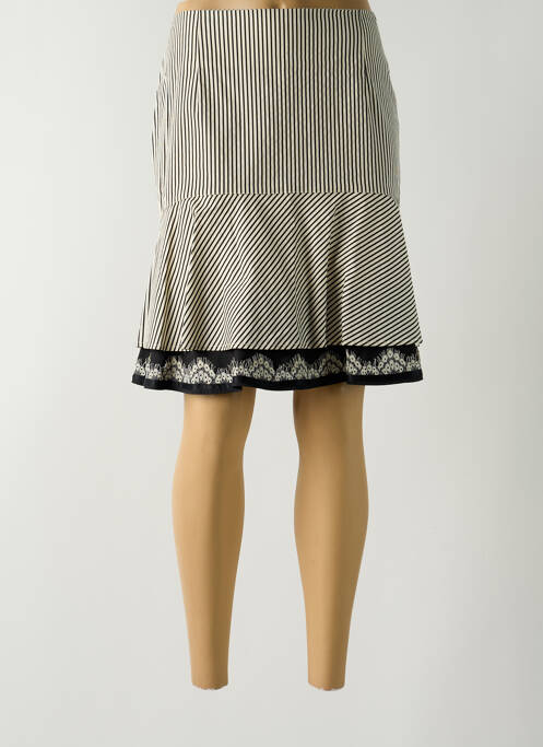 Fustă midi negru POUPEE CHIC femeie