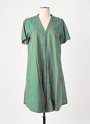 Tunică mâneci scurte verde LALITA femeie