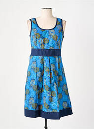Rochie midi fără mâneci fără mâneci albastru LALITA femme