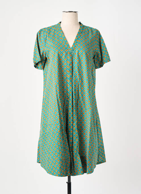 Tunică mâneci scurte verde LALITA femeie