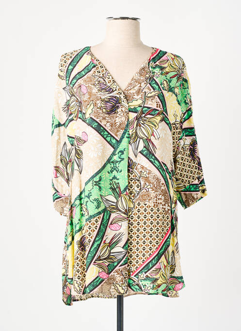 Tunică mâneci lungi țesătură crep maro GERRY WEBER femme