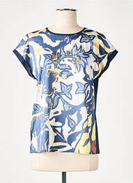 Tricou imprimeu fantezie mâneci scurte albastru THOMAS RABE femme