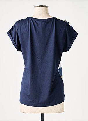 Tricou imprimeu fantezie mâneci scurte albastru THOMAS RABE femeie