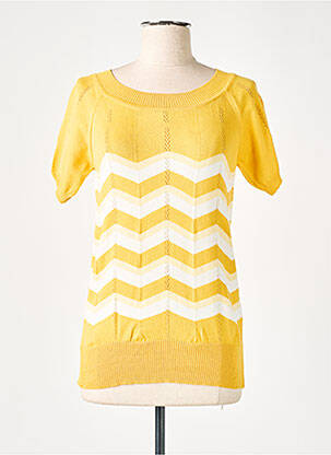 Pulover galben MADEMOISELLE YEYE femeie