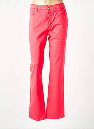 Pantalon slim buzunare roșu CRN-F3 femeie
