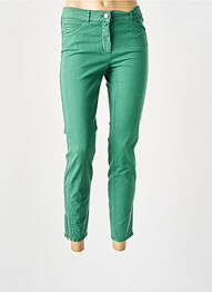 Pantalon drept închidere cu fermoar sub clapetă cu nasturi verde GERRY WEBER femeie