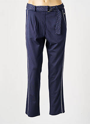 Pantalon slim talie elastică albastru HAJO femeie
