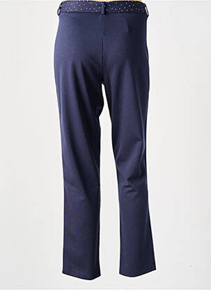 Pantalon slim talie elastică albastru HAJO femeie