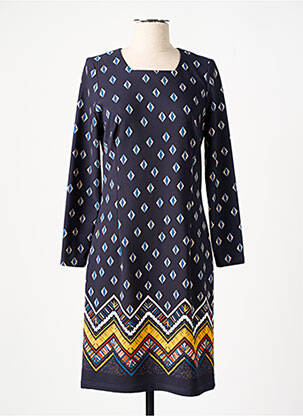 Rochie midi mâneci lungi mâneci lungi albastru FRANCE RIVOIRE femeie