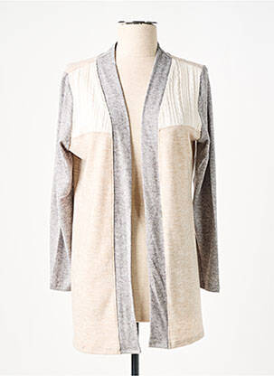 Vestă cu mâneci lungi bej NAYAT femeie