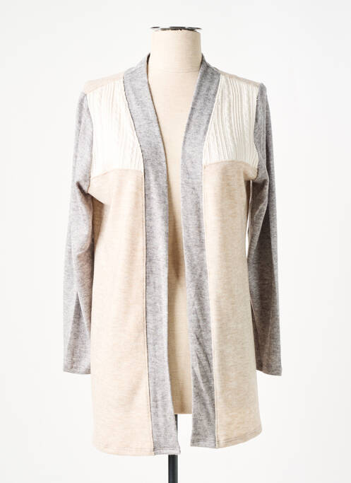 Vestă cu mâneci lungi bej NAYAT femeie