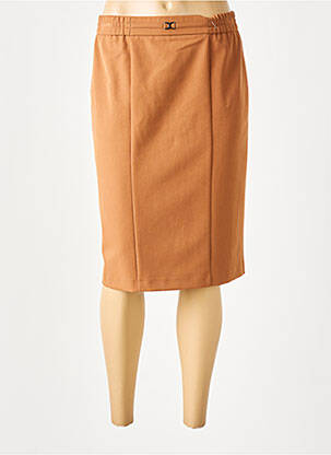 Fustă midi maro FRANK WALDER femeie