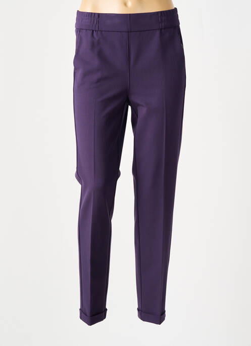 Pantalon drept violet FRANK WALDER femeie