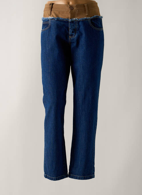 Blugi cu croială dreaptă albastru PLEASE femeie