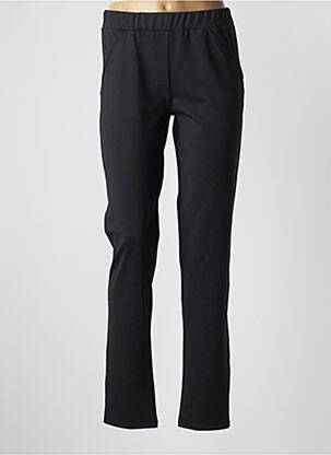Pantalon slim talie elastică mărime normală negru UNICA PLUS femeie