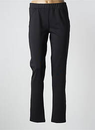 Pantalon slim talie elastică mărime normală negru UNICA PLUS femeie