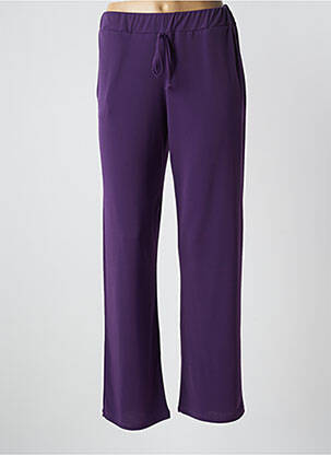 Pantalon drept elasticitate mărime normală violet UNICA PLUS femeie