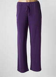 Pantalon drept elasticitate mărime normală violet UNICA PLUS femeie