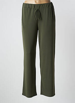 Pantalon drept elasticitate mărime normală verde UNICA PLUS femeie