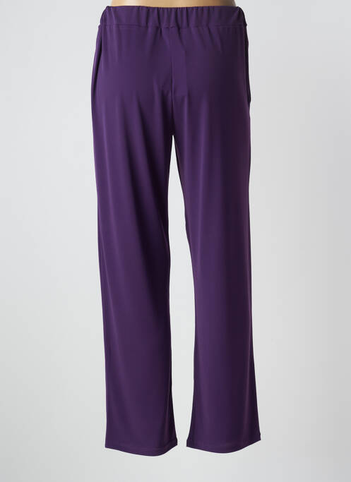 Pantalon drept elasticitate mărime normală violet UNICA PLUS femme