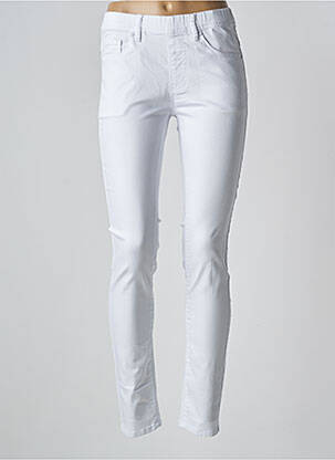 Jegging țesătură denim mărime normală alb QUATRE VINGT JOURS femeie