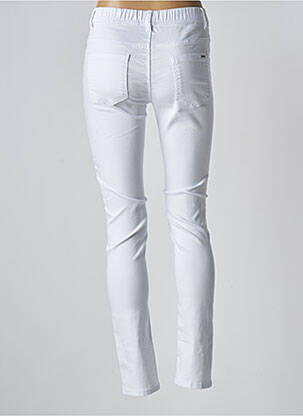 Jegging țesătură denim mărime normală alb QUATRE VINGT JOURS femeie