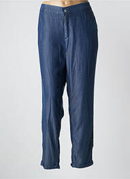 Pantalon drept țesătură crep mărime normală albastru LCDN femeie