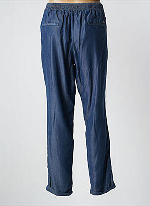 Pantalon drept țesătură crep mărime normală albastru LCDN femeie