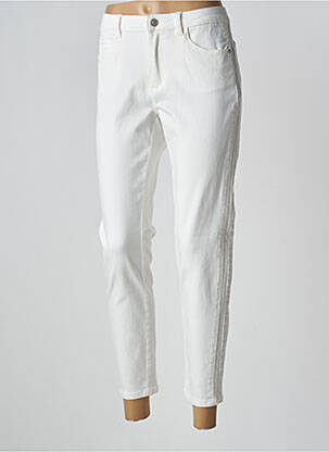 Blugi cu croială dreaptă alb C'EST BEAU LA VIE femeie