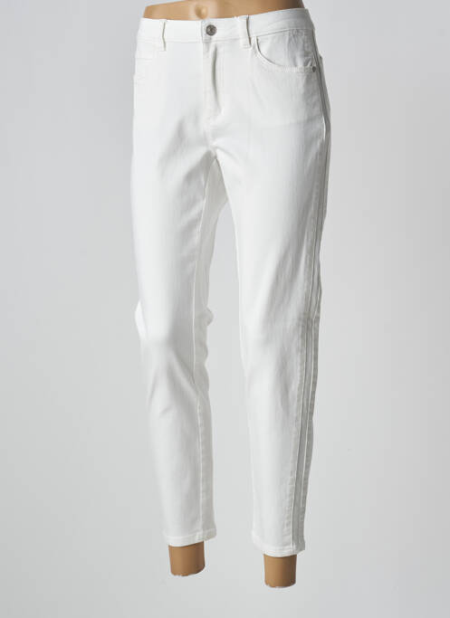 Blugi cu croială dreaptă alb C'EST BEAU LA VIE femeie