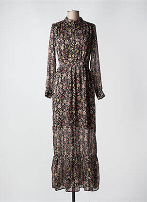 Rochie lungă mâneci lungi mâneci lungi negru LPB femeie