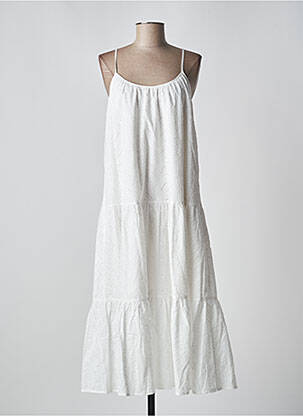 Rochie lungă alb MOLLY BRACKEN femeie