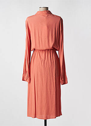 Rochie midi mâneci lungi mâneci lungi portocaliu GRACE & MILA femeie