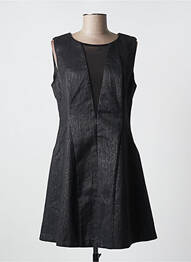 Rochie scurtă fără mâneci fără mâneci negru DESIGUAL femeie