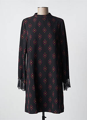 Rochie midi croială fluidă mâneci lungi negru LPB femeie